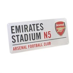 Arsenal stadionskilt: EMIRATES STADIUM